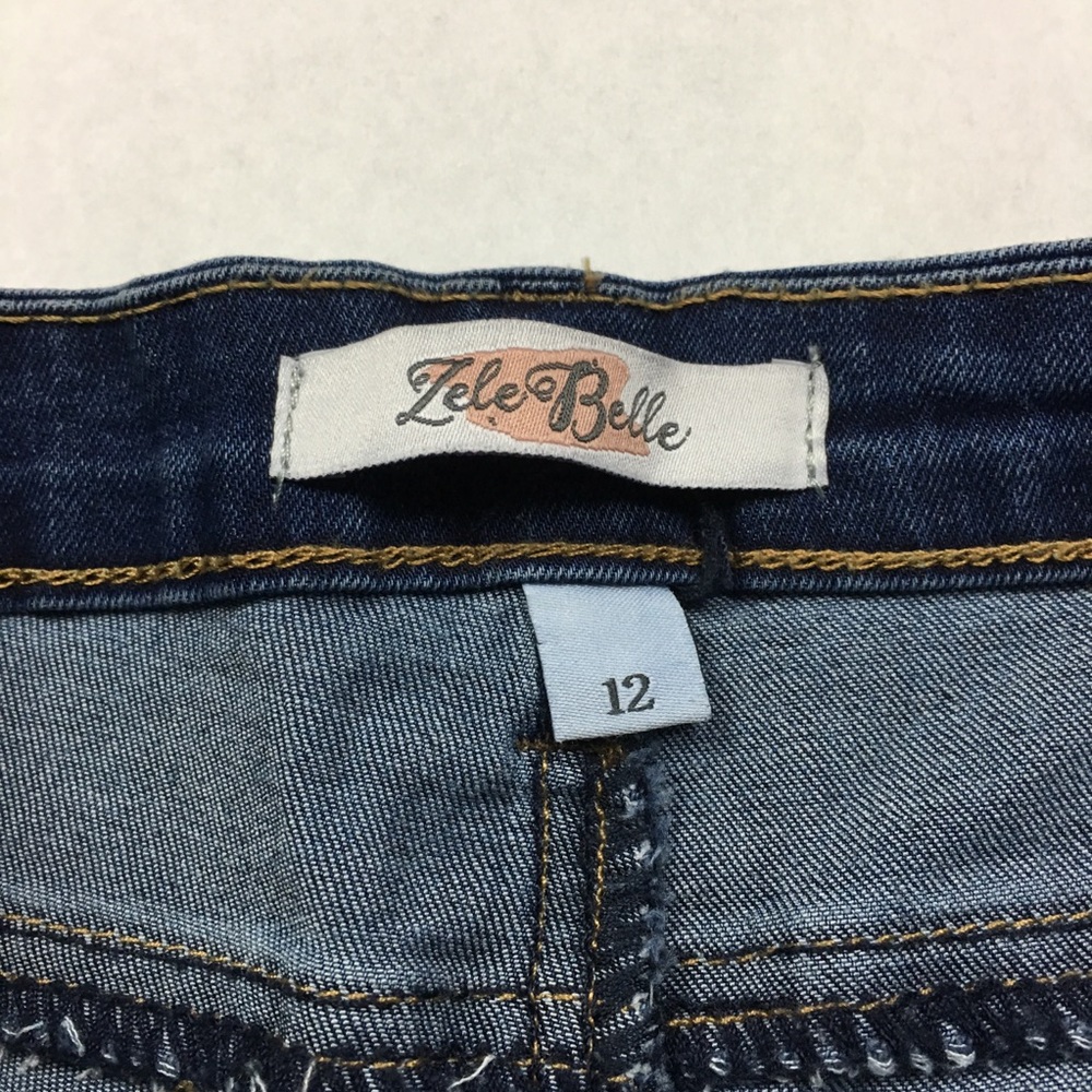 Distressed Ripped Denim Baby Bootcut Jean - Picture 4 of 6